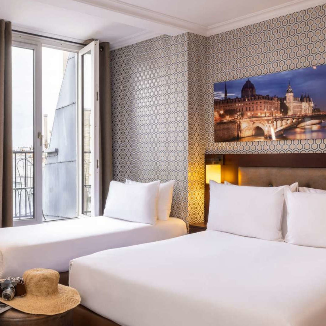 vue d'une chambre pour trois personnes - hotel paris 5 eme, Hôtel Abbatial