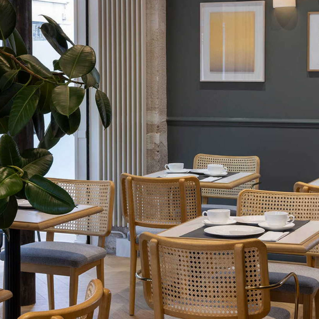 Vue de la salle à manger - hotel paris 5 eme, Hôtel Abbatial